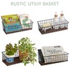 Toilet Paper Basket 1 Pack 14" Toilet Tank Tray Rustic