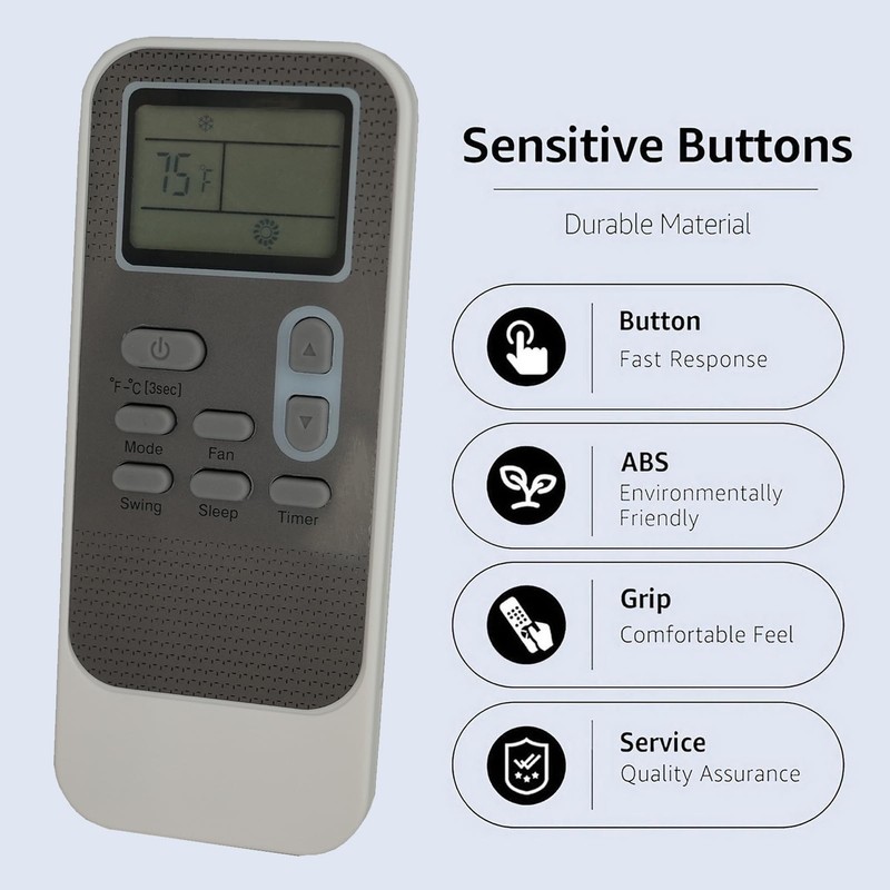 Replacement Remote for LG Air Conditioner Remote Control Model Number