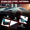 2pcs Personalise Aurora Night Sky License Plate Frame Scenery License