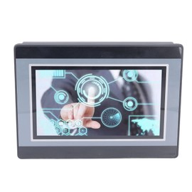 HMI PLC All in One, 7in TFT LCD Display, Touch Screen PLC Controller Relay Output 12in 8out High Speed Counting, Fast Running Speed, Stable Performance, Simple Installation with