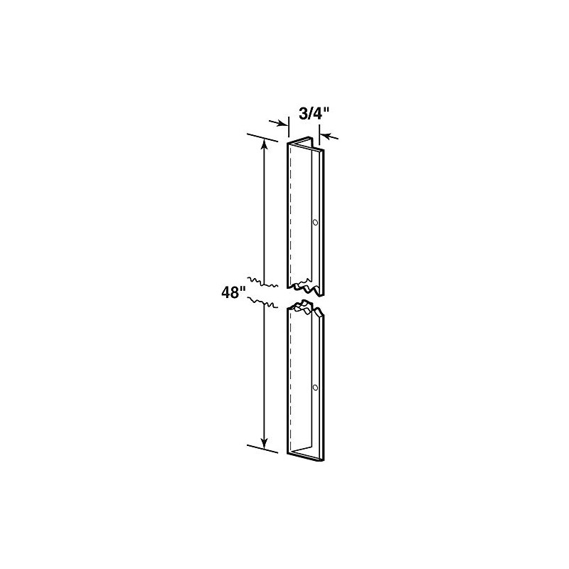 Prime-Line U 9129-4 Vinyl Perforated Corner Shield, 3/4 Inch x