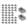 SuperSparSet 40 x Grey Storage Boxes 2.0, H x W