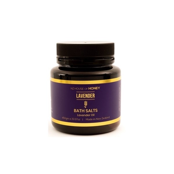 NZ House Of Honey Lavender Bath Salts 450g - Discontinued Brand