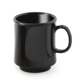 G.E.T. TM-1308-BK Black 8 oz. Stacking Mug, Tritan (Pack of 12)