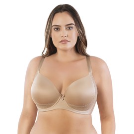PARFAIT Casey 2801 Women's Wired Padded Plunge Seamless T-Shirt Bra-European Nude-30GG