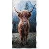 Violetpos Bath Towel Lonely Yak Cow 70 cm x 140