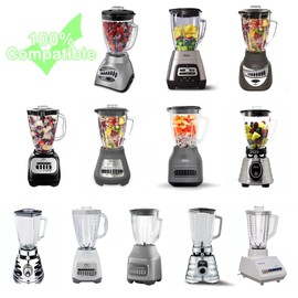 6 Cup Blender Glass Jar Replacement Parts with Blade for Oster Osterizer NOT fit Pro Master or Versa models