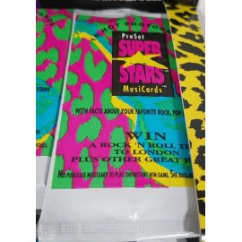 1991 Pro Set Super Stars MusiCards Series One, 1 Unopened Pack Vintage Box Fresh