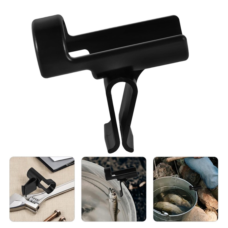 Kisangel Fishing Rod Clamp with Holder Portable Clip Fixing Tool