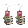 Unbranded Book Lover Reader Earrings Dangle Drop Stack Bookworm Teacher