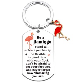 Pink Flamingo Gifts For Women Flamingo Decor Keychain Encouragement Inspirational Gifts For Best Friend Cheer Up Gift For Soul Sister Bestie Bff Flamingo Stuff For Teen Girls Daughter