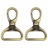 PATIKIL Swivel Clasps, (1 Inch, Bronze) (2 Pcs), Metal Swivel