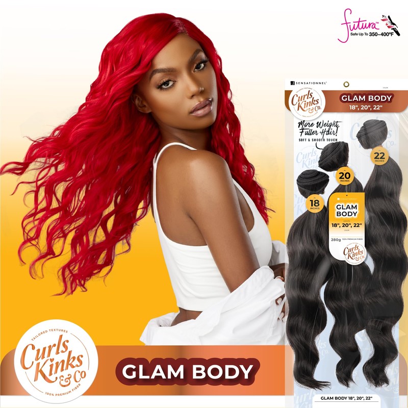 Sensationnel Curls kinksandco synthetic bundles - glam body multibundle quick