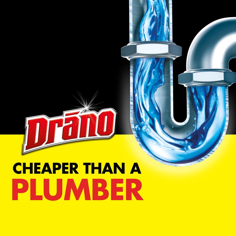 Drano Max Gel Drain Clog Remover and Cleaner for Shower