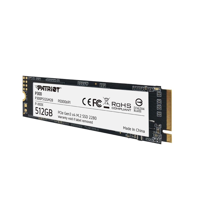 Patriot Memory P300 512GB M.2 SSD 2280 NVMe PCIe Gen