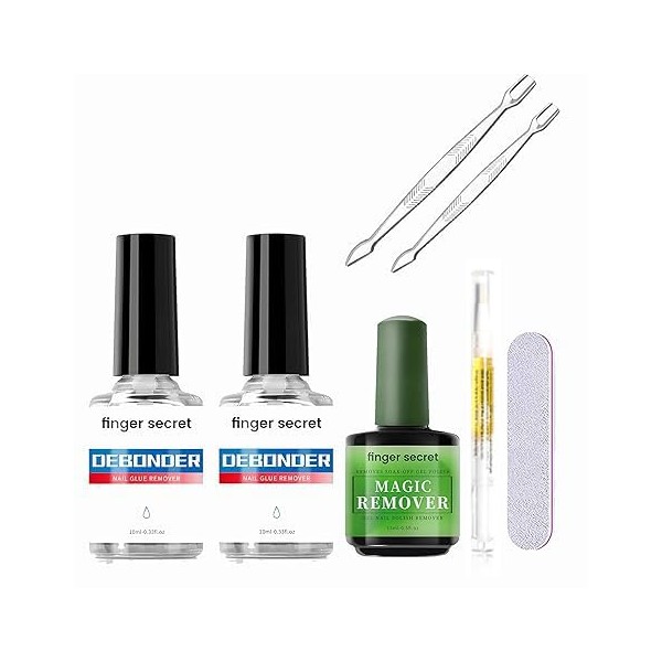 2 Pack Nail Glue Remover Kit: Acrylic Nail Remover Gel