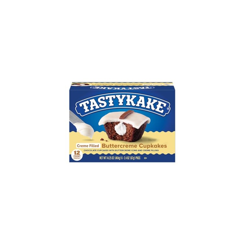 Tastykake Buttercreme Creme-Filled Chocolate Snack Cakes (Pack of 2)