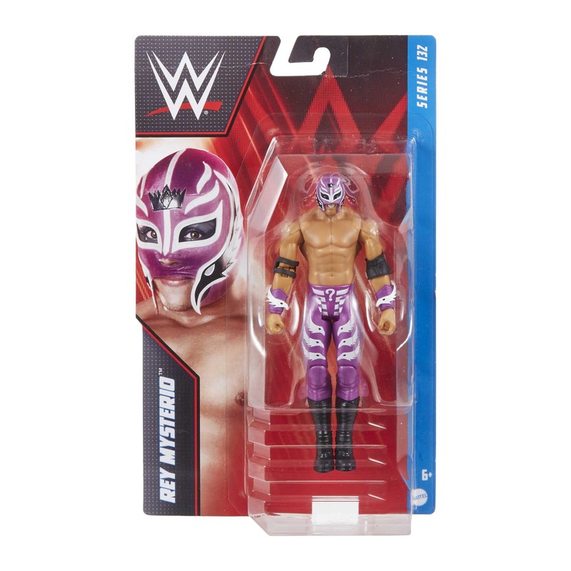 WWE Rey Mysterio Figura de acción, Posable 6 Pulgadas, Coleccionable