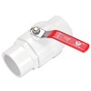 sourcing map Ball Valve, 50mm ID PVC Socket End Shut