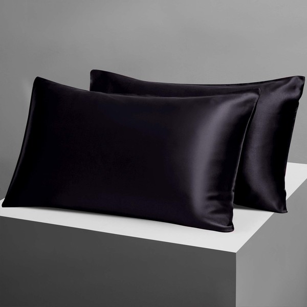 Candoury Satin Silk Pillowcase for Hair and Skin, Standard Size