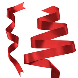 Red Ribbon Valentine Ribbon for Gift Wrapping Ribbons for Crafting Satin Ribbon Hair Ribbon for Hair Ribbons for Women Christmas Tree Ribbon Silk Ribbon 1 Inch X 25 Yards Thin Ribbons Satin Bows