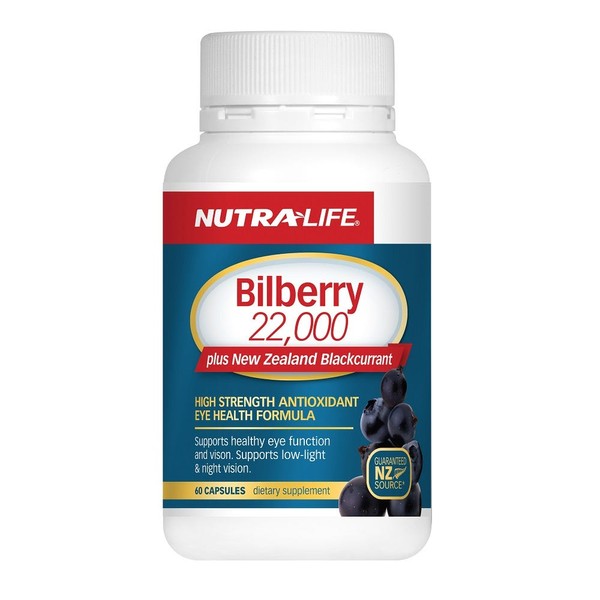 Nutra-Life Bilberry 22,000 Plus Blackcurrant