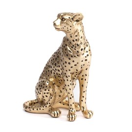 Rocking Gifts Gold Leopard Cheetah Polyresin Ornament 23cm