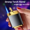 Pocket Torch Lighter, Jet Flame Butane Lighter with Flame Dial,