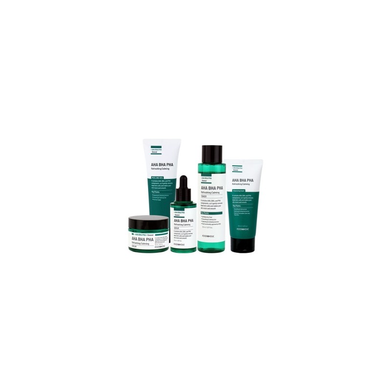 AHABAHAPAHA Refreshing Calming 5-piece set (toner + serum + cream