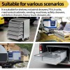 AOLISHENG 76mm Heavy Duty Industrial Locking Drawer Slides for RV