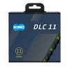 KMC Unisex's DLC 11 Speed Chain, Black/Green, 118 Links