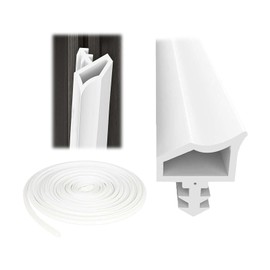 ZHYUAN 22 m Door Frame Seal for Sound Insulation, Door Seal White Wooden Frame, Suitable for Sound Insulation, Moisture Protection and Collision Protection of Wooden Doors, Apartment Doors and