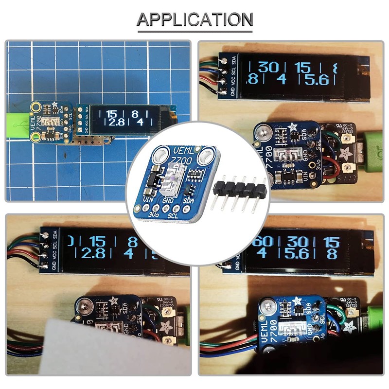 Youmile 2 pcs Ambient Light Sensor VEML7700 3.3V-5V Lux Sensor