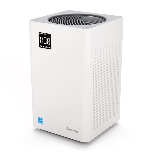 Kenmore PM2010 Air Purifiers with H13 True HEPA Filter, Covers Up to 1200 Sq.Foot, 24db SilentClean 3-Stage HEPA Filtration System, 5 Speeds for Home Large Room, Kitchens & Bedroom