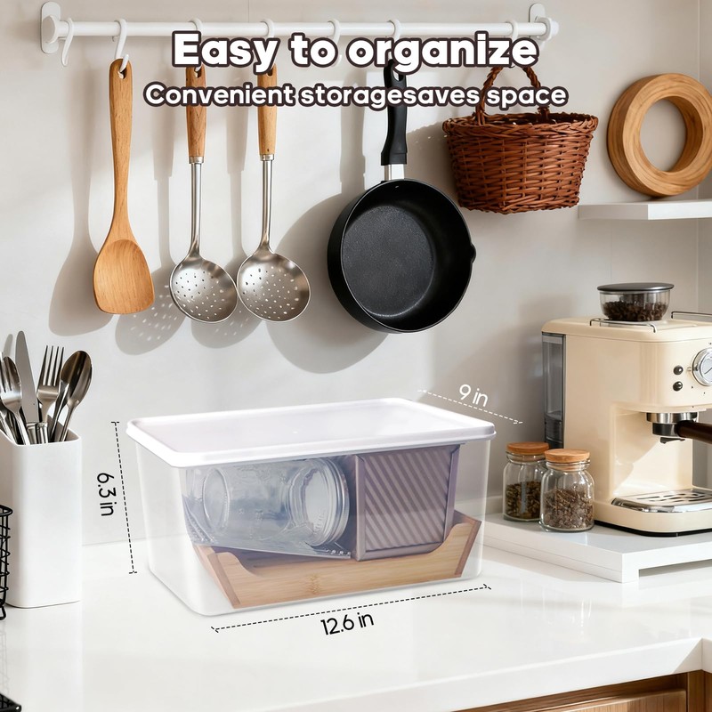 6 In 1 Homemade Bread Slicer With Bread Box For