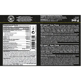 Amix Black Line Pre Entreno Yeep Pump 345 Gr Sabor Lima