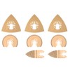 8-Piece Oscillating Accessory Set Mix Multitool Saw Blades Kit Multifunctional