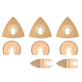 8-Piece Oscillating Accessory Set Mix Multitool Saw Blades Kit Multifunctional Tool for Plastic/Wood/Soft Metal Cutting for Multimaster