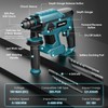 MtiolHig 7/8" Rotary Hammer Drill Compatible with Makita 18V Battery:
