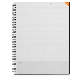 Notsu To Do List Notebook | Minimalist Planner with To-Do Checklist, Dot Grid, Notes sections. 100 Undated Pages, Thick Paper 120 gsm, B5 Size 7.6" x 9.8", Black