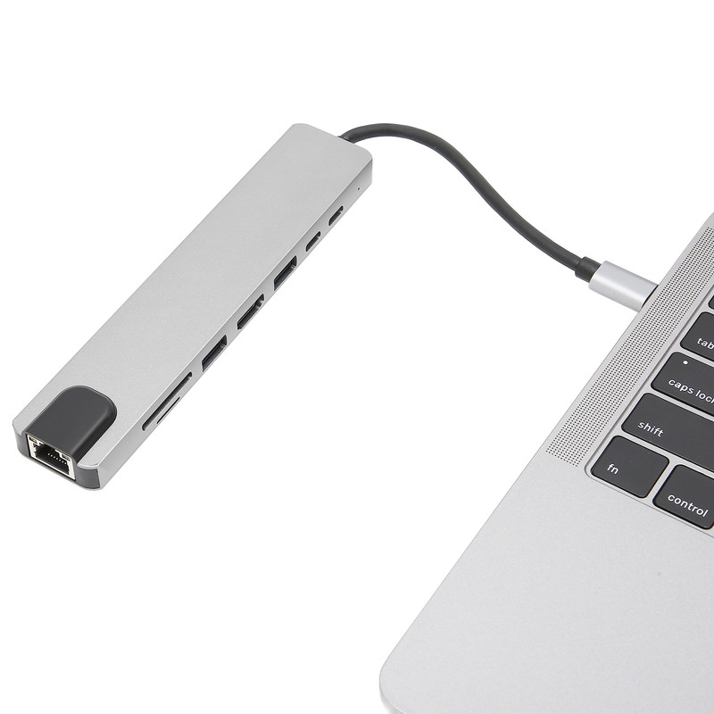 8 in 1 USB C Hub 4K 87W PD Charging