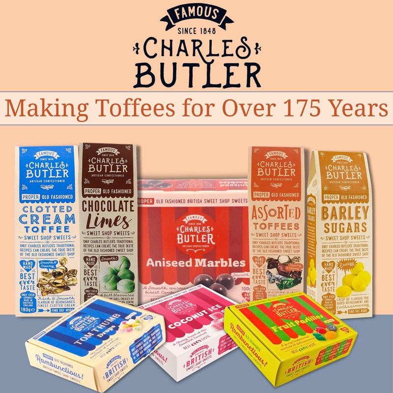 Charles Butler Chocolate Limes 190g (6.7oz) | Crispy Lime Candy