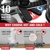 HGN Hot and Cold Glass Rinser,Temperature Adjustable Metal Cup Washer