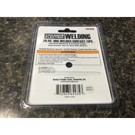Chicago Electric Welding Welding 20pc MIG Welder Contact Tips: 0.023", 0.03", 0.035" & 0.045" - #65435