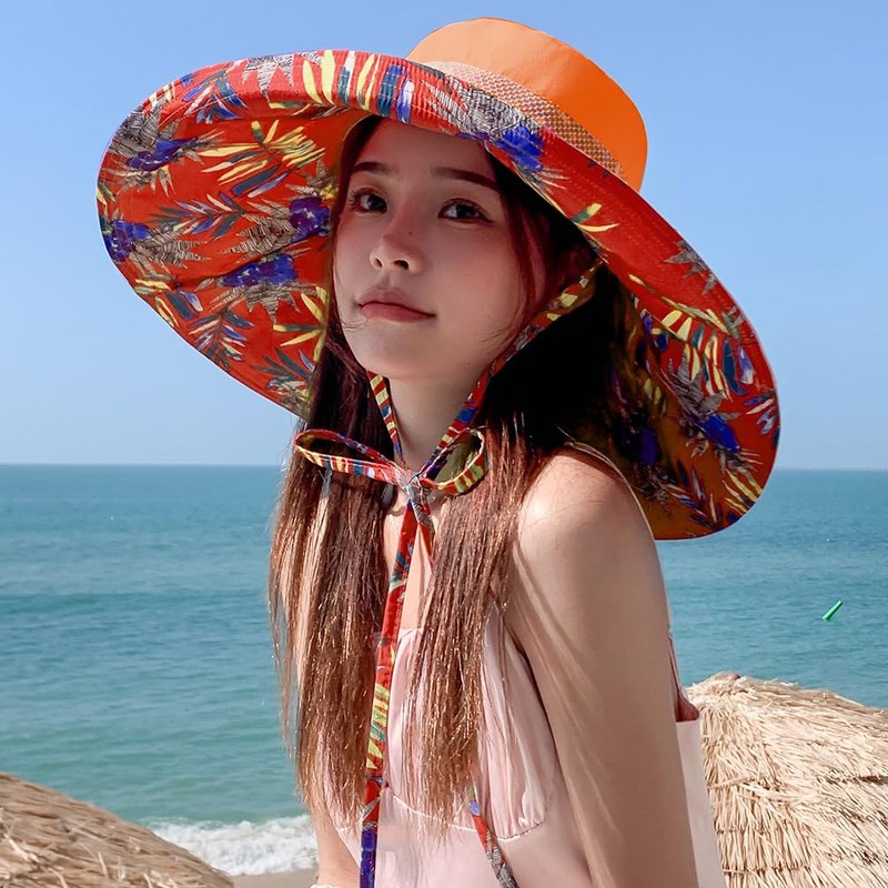 6" Extra Wide Brim Sun Hats UPF 50+ UV Protection