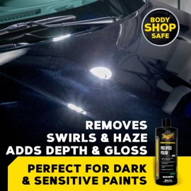 Meguiar's Professional Pro Speed Polish M200- Extremely User-Friendly Professional Car Polish for Light Defect Removal While Creating a High-Goss Finish, Get Easy Polishing with Amazing Results -32oz