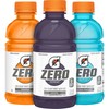 Gatorade Zero Sugar 12oz Three Flavor Variety Orange, Glacier Freeze