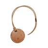 Voodoo Cats Quick Pay Coin Shaped Case, Leather, Cowhide Leather,