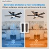 Autoday Ceiling Fans with Lights, 42 Inch Low Profile Ceiling