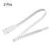 sourcing map 2Pcs Head Circumference Tape 70cm Plastic Measuring Rule